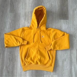 Champion Reverse Weave Yellow Heavyweight Hoodie
